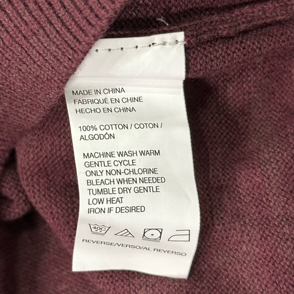 Men’s Van Heusen Large 42 - 44 Golf Sweater Argyle Maroon Red Long Sleeve NWT - Picture 8 of 9